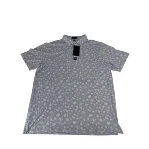 Bad Birdie Polo Golf Shirt Mens Size M Baby Lush Lavender Polyester Stretch NWT